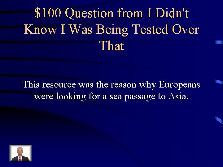 $100 Question from I Didn't Know I Was Being Tested Over That This resource