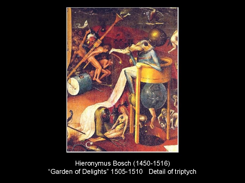 Hieronymus Bosch (1450 -1516) “Garden of Delights” 1505 -1510 Detail of triptych 