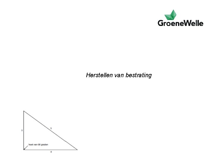 Herstellen van bestrating 