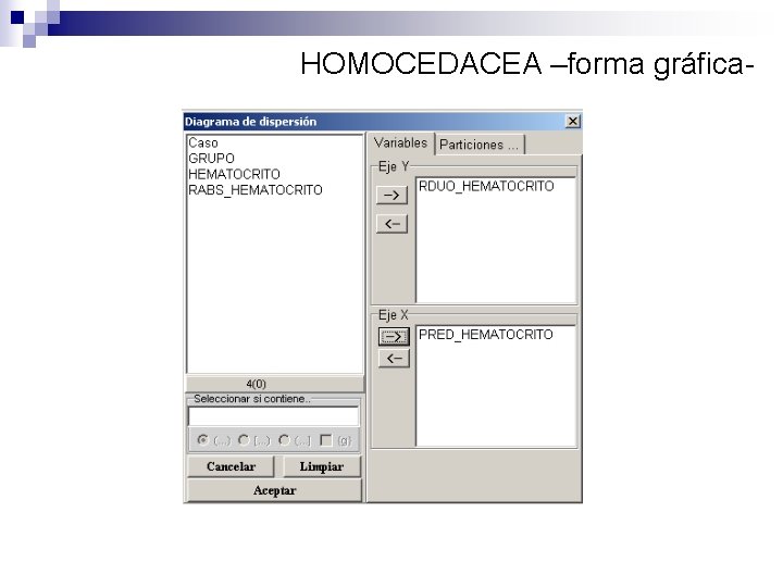 HOMOCEDACEA –forma gráfica- 