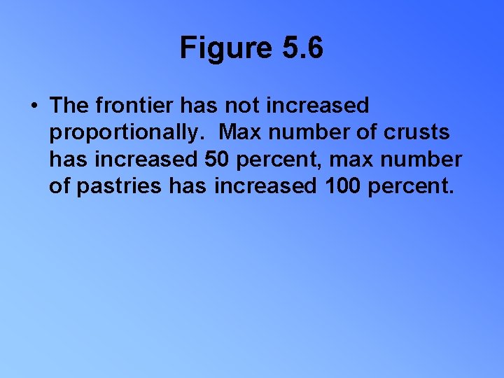 Figure 5. 6 • The frontier has not increased proportionally. Max number of crusts