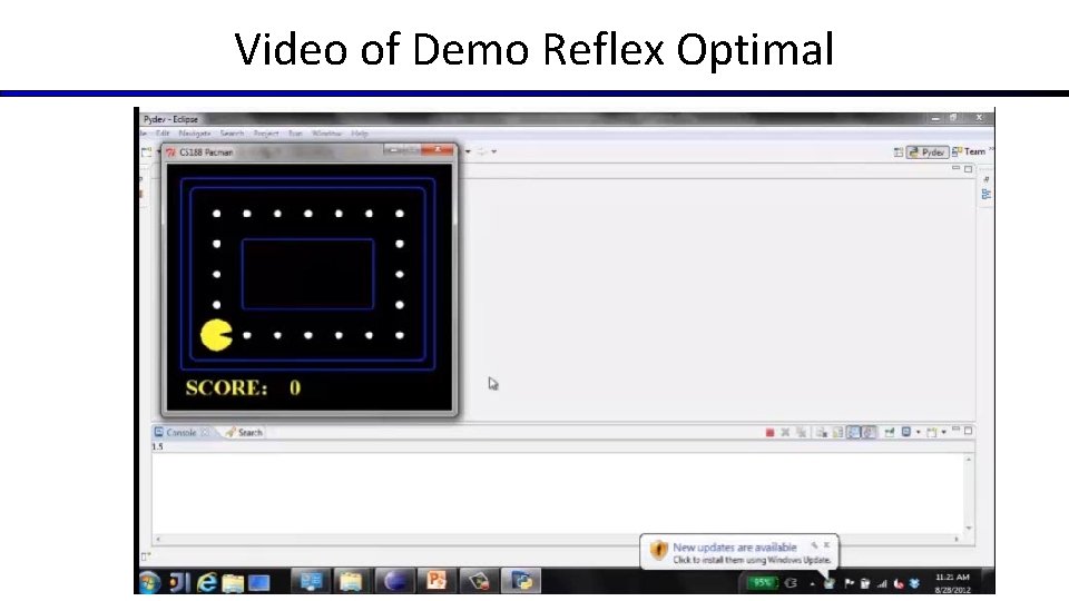 Video of Demo Reflex Optimal 