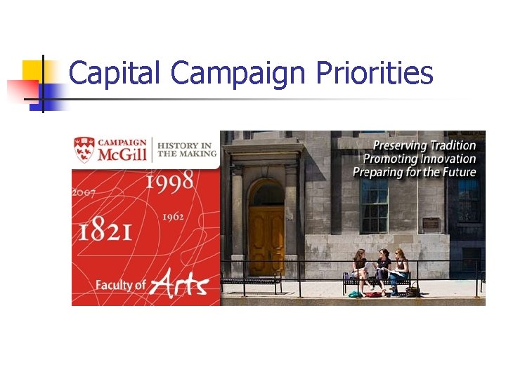Capital Campaign Priorities 