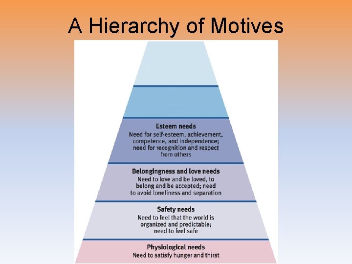 A Hierarchy of Motives 
