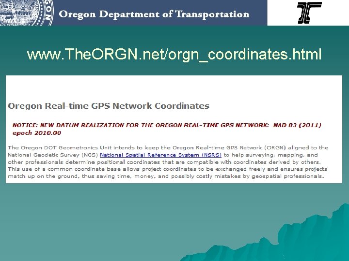 www. The. ORGN. net/orgn_coordinates. html 