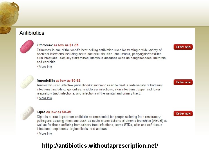 http: //antibiotics. withoutaprescription. net/ 