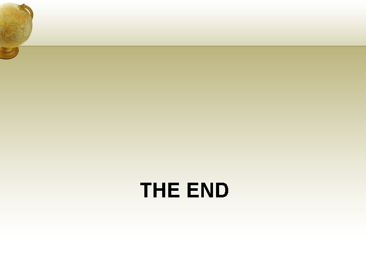 THE END 