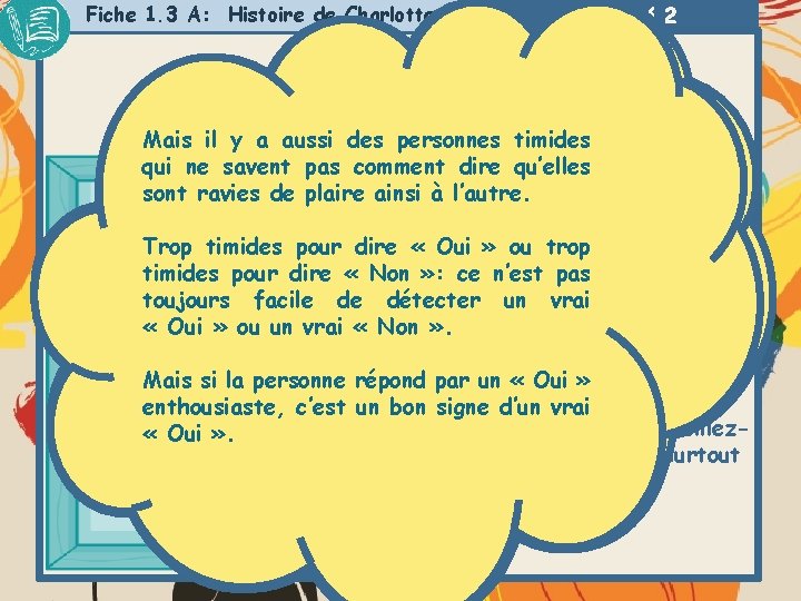 Fiche 1. 3 A: Histoire de Charlotte Activité 2 On ne peut pas obliger