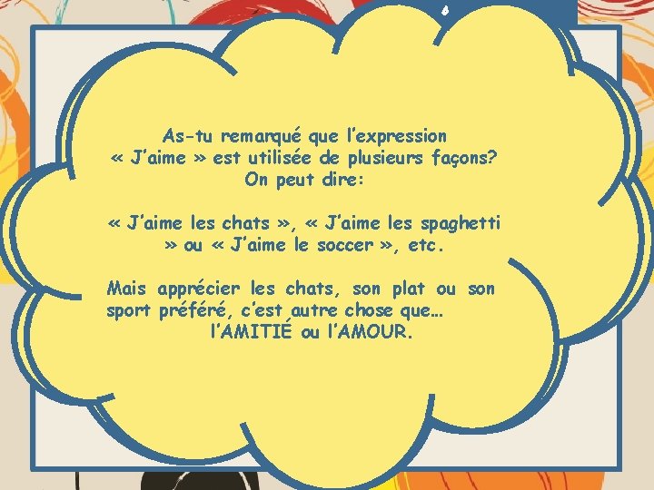 Activité 1 L’amour en général est un sentiment Il. Onn’est nécessaire d’être amoureux peutpas