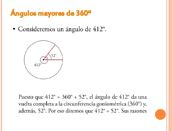 Ángulos mayores de 360º 