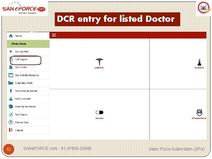 DCR entry for listed Doctor 82 SANe. FORCE. com - 91 -97890 -33008 Sales