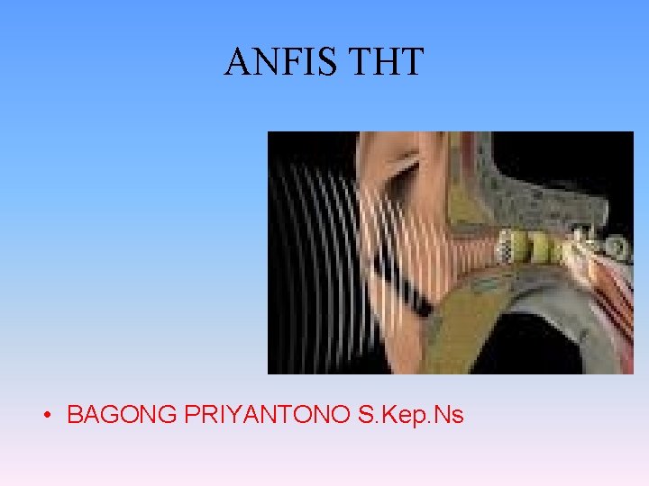 ANFIS THT • BAGONG PRIYANTONO S. Kep. Ns 