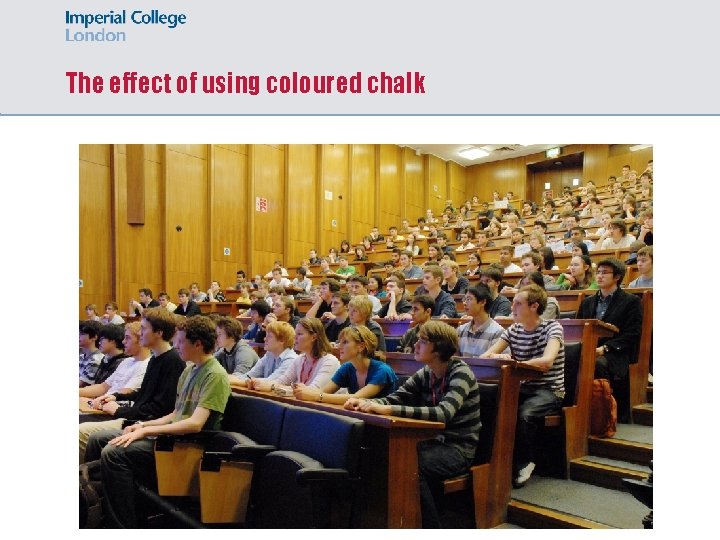 The effect of using coloured chalk 