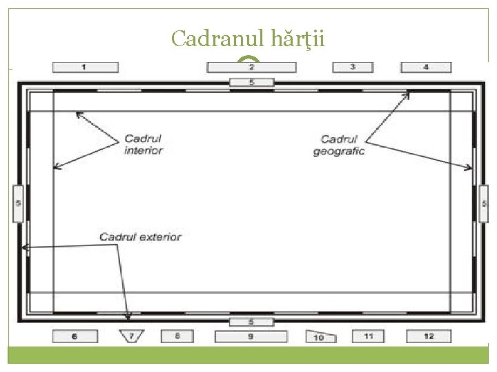 Cadranul hărţii 