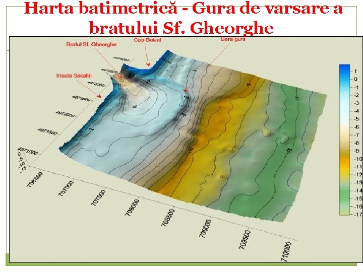  Harta batimetrică - Gura de varsare a bratului Sf. Gheorghe 