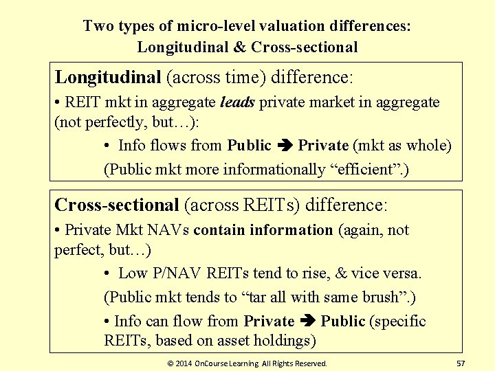 Two types of micro-level valuation differences: Longitudinal & Cross-sectional Longitudinal (across time) difference: •