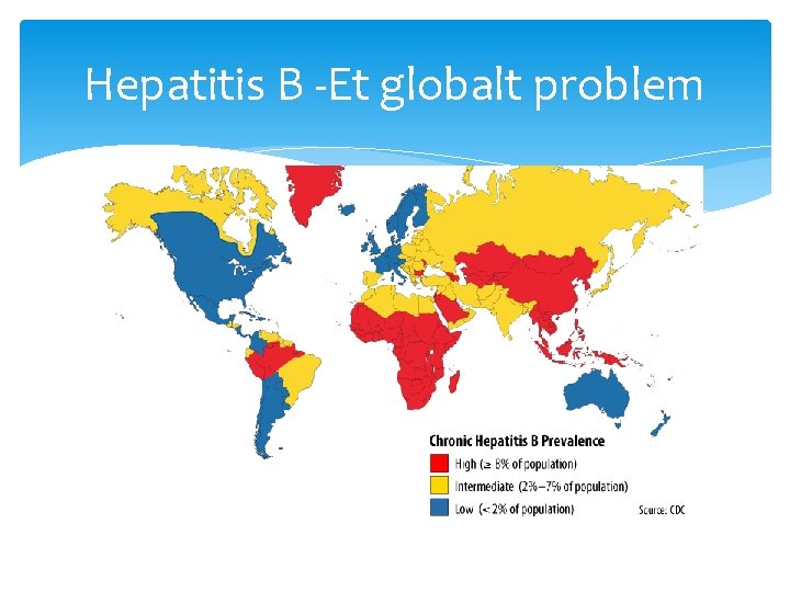 Hepatitis B -Et globalt problem Hepatitis B -Et globalt problem