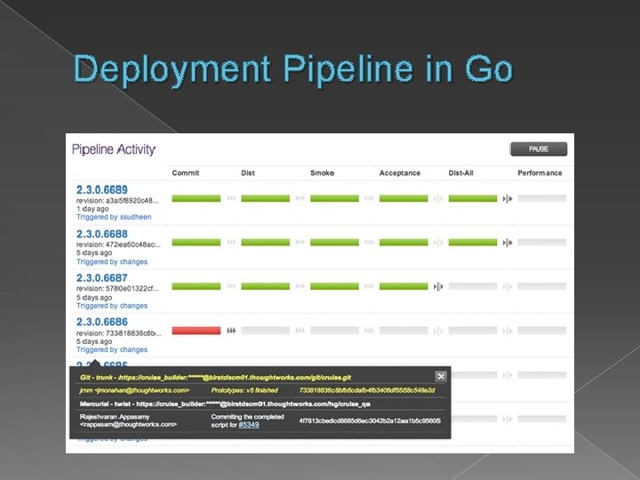 Deployment Pipeline in Go 