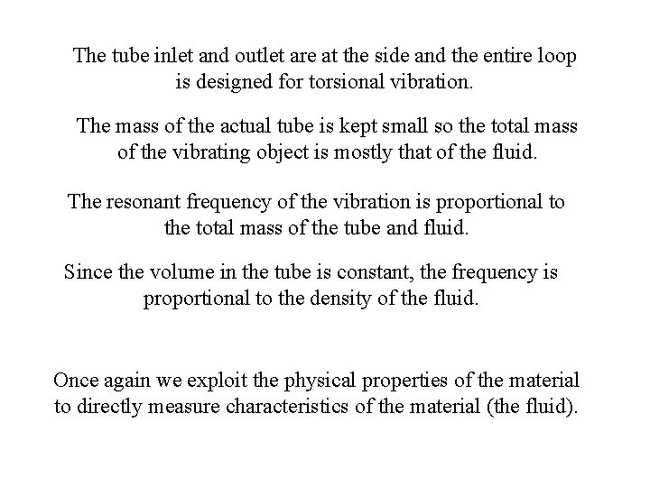 The tube inlet and outlet are at the side and the entire loop is