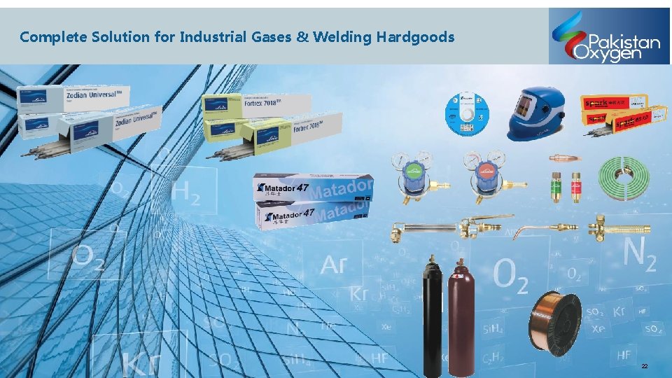 Complete Solution for Industrial Gases & Welding Hardgoods 22 