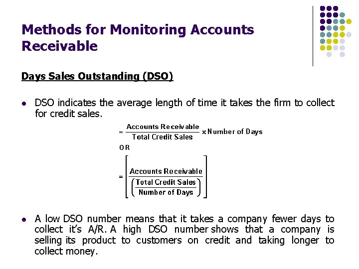 Los 7 Monitoring Accounts Receivable Learning Outcome Statement