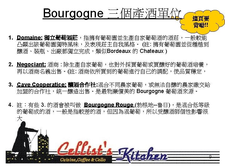 Vocabulary Word Bourgogne Burgundy Villages Climates Damaine Clos