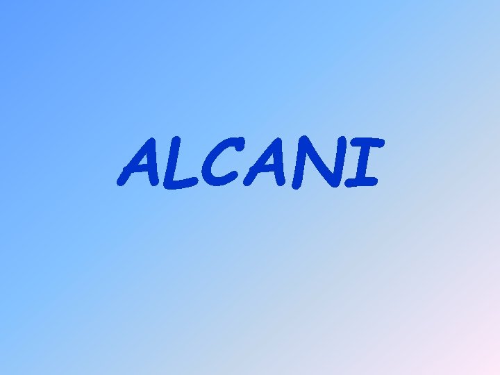 ALCANI 