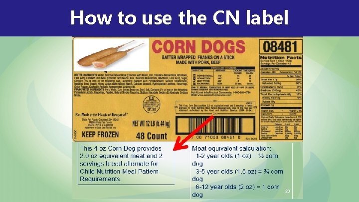 How to use the CN label 
