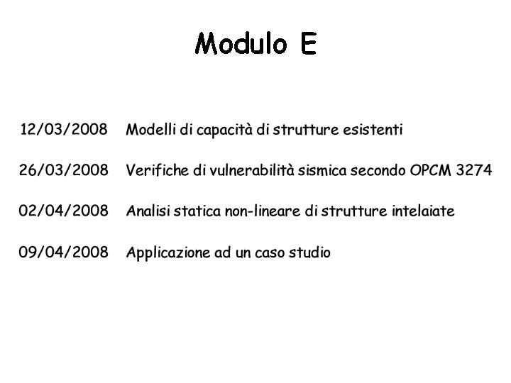 Modulo E 