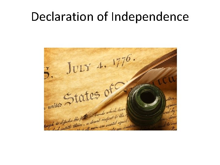 Declaration of Independence 