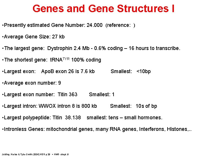 Genes and Gene Structures I • Presently estimated Gene Number: 24. 000 (reference: )