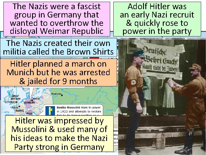 The Nazis were a fascist Adolf Hitler was group in Germany that an early