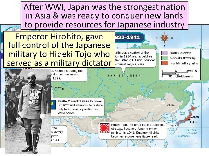 After WWI, Japan was the strongest nation in Asia & was ready to conquer