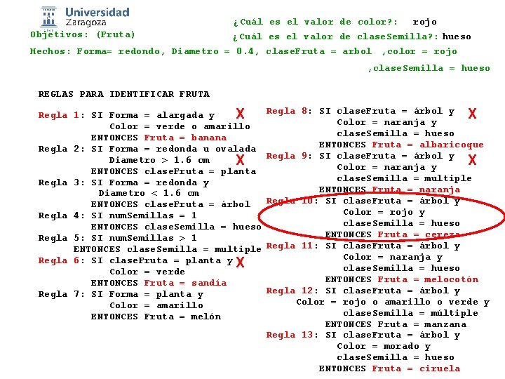 ¿Cuál es el valor de color? : rojo Objetivos: (Fruta) ¿Cuál es el valor ¿Cuál es el valor de color? : rojo Objetivos: (Fruta) ¿Cuál es el valor