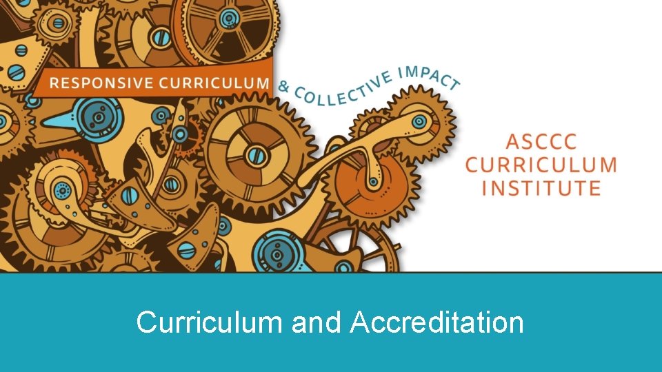 Curriculum and Accreditation 