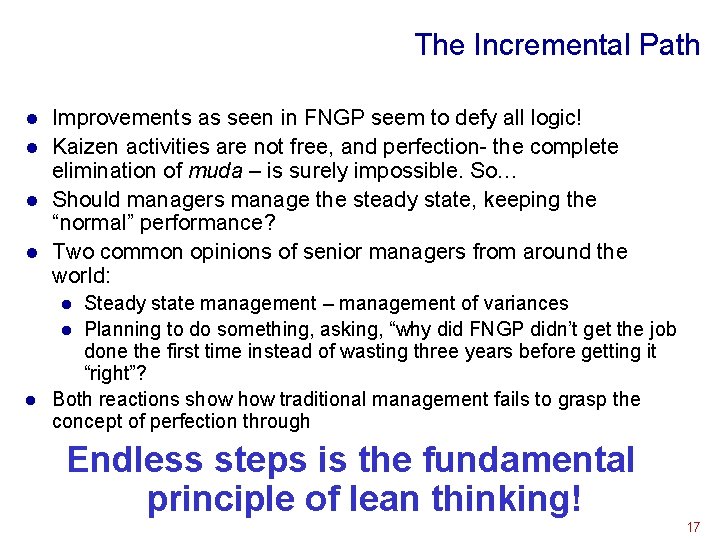 The Incremental Path Improvements as seen in FNGP seem to defy all logic! l