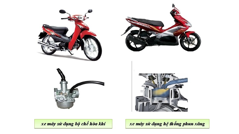 xe máy sử dụng bộ chế hòa khí xe máy sử dụng hệ thống