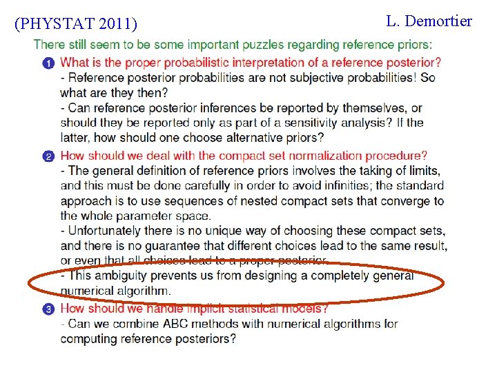 L. Demortier (PHYSTAT 2011) G. Cowan Statistics for HEP / LAL Orsay, 3 -5