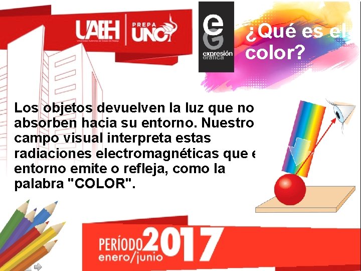 ¿Qué es el color? Los objetos devuelven la luz que no absorben hacia su