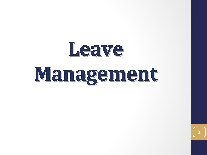 Leave Management 1 