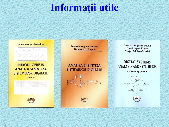 Informații utile 