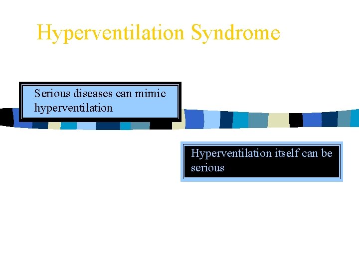 Hyperventilation Syndrome Serious diseases can mimic hyperventilation Hyperventilation itself can be serious 