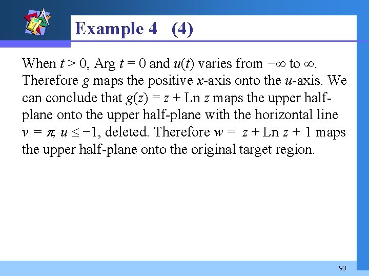 Contents V 1 Complex Functions As Mappings