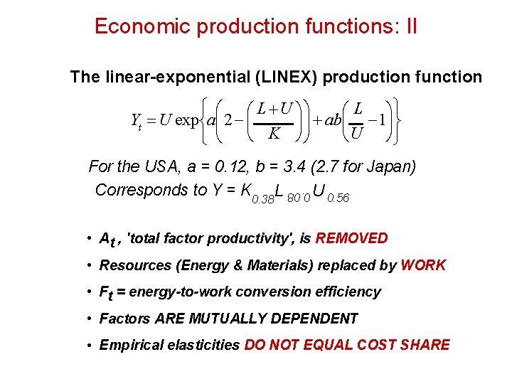 Sustainability Energy And Economic Growth R U Ayres