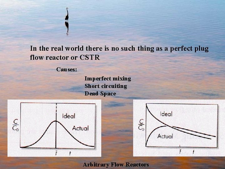 In the real world there is no such thing as a perfect plug flow