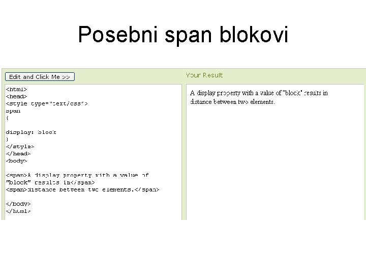 Posebni span blokovi 