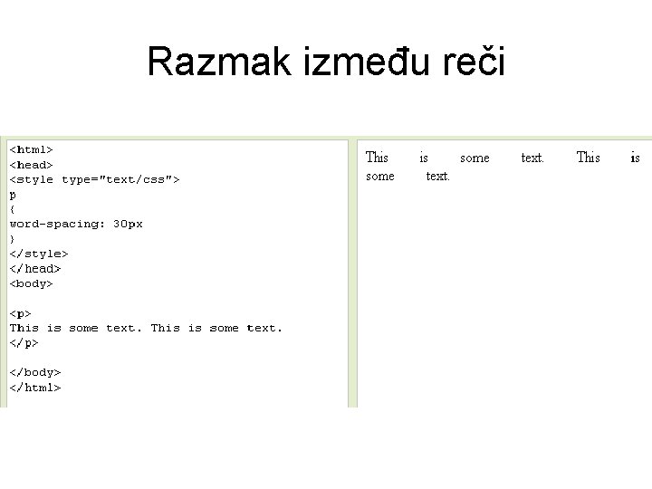 Razmak između reči 