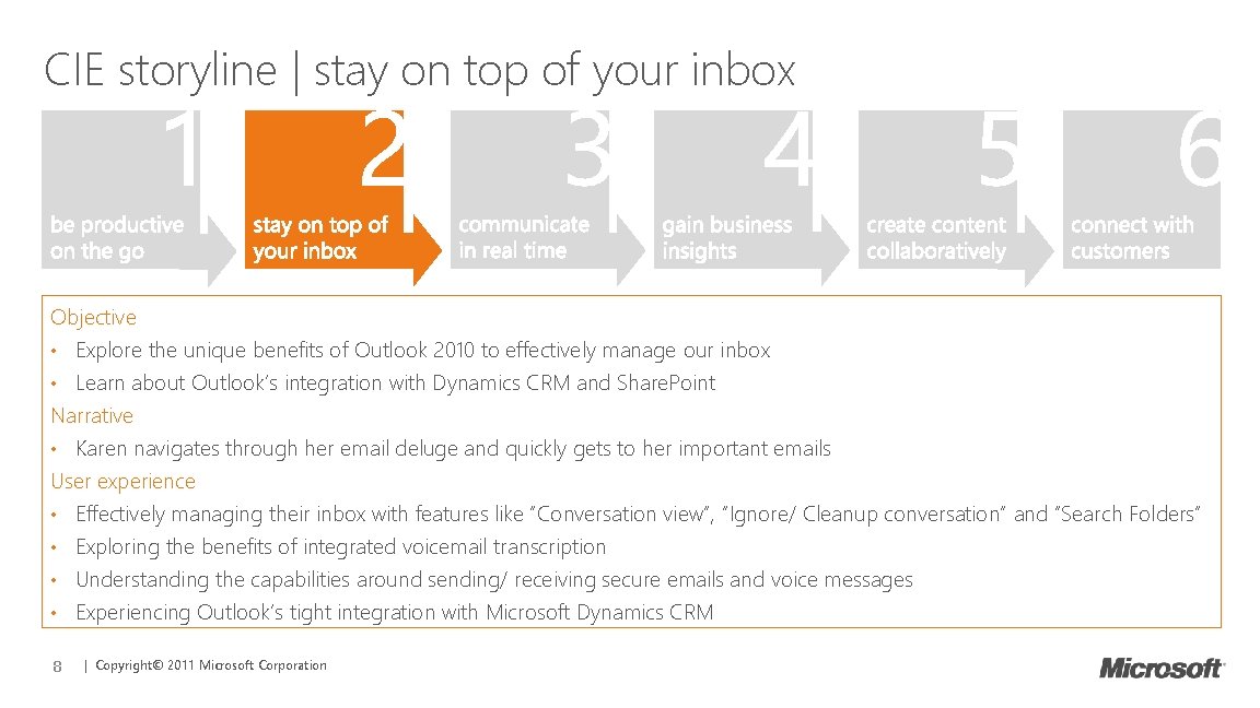 CIE storyline | stay on top of your inbox 1 2 3 4 5