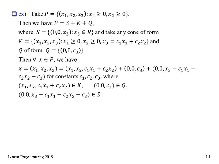 q Linear Programming 2019 13 