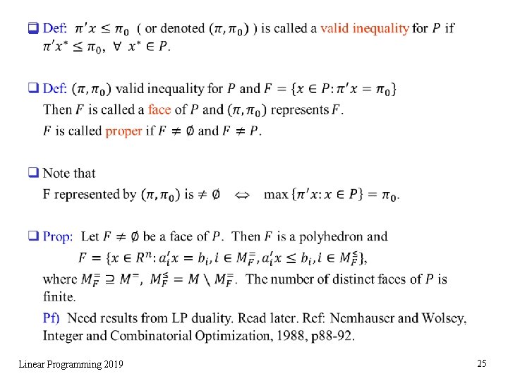 q Linear Programming 2019 25 